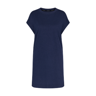 Nachthemd TRIUMPH "Nightdresses NDK SSL 08", Damen, Gr. 48, N-Gr, blau (blau, schwarz combination), Jersey, Obermaterial: 100% Baumwolle, Kleider Nachthemd, weich und atmungsaktiv