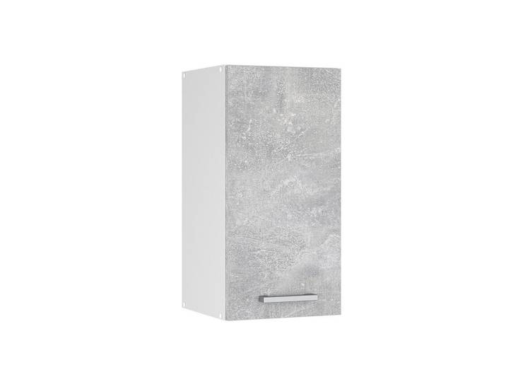 Vicco Hängeschrank R-Line Beton 30 cm mit Tür, Grau, Holzwerkstoff, 2 Fächer, Rechteckig, 30x60x31 cm, Wohnzimmer, Wohnwand, Hängeelement