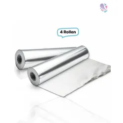 Alufolie 45cm lose Großrolle, 4 Rollen, 7200g, 600m, 11my, zum Warm - und Frischhalten von Lebensmittel