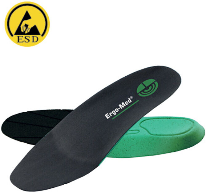 Atlas ERGO MED green Einlegesohle Grüße 48 aus Textil mit Fußbett und Dämpfung, 99100-48)