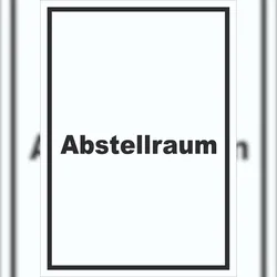 HB-Druck Abstellraum Schild mit Text Lager hochkant A3 (297x420mm)