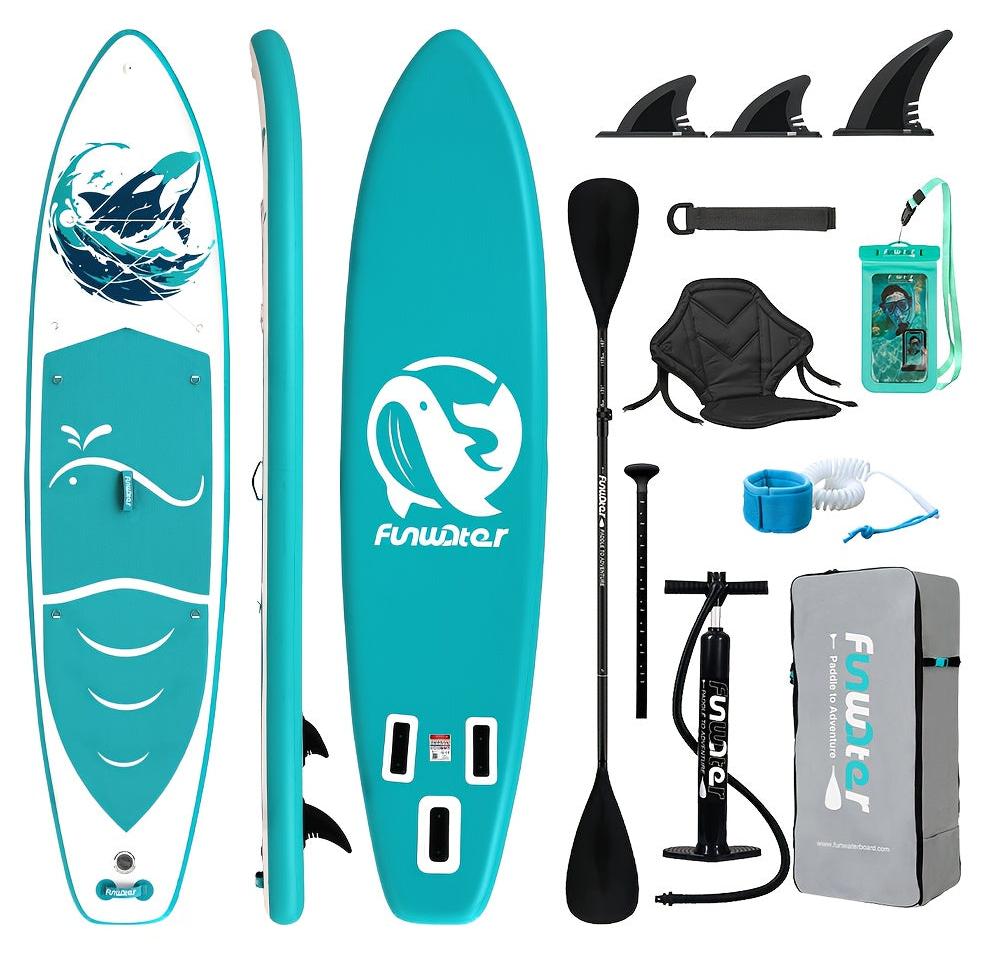 Stand-Up-Paddle-Board - SUP-Board - Stand-Up-Paddeln - Aufblasbares Board - SUP-Fahren - 350 x 84 x 15 cm - Hochwertiges PVC