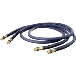 Cinch Audio Anschlusskabel [2x Cinch-Stecker - 2x Cinch-Stecker] 1.25 m Blau vergoldete Steckkontakte Oehlbach XXL® Series 1 13113