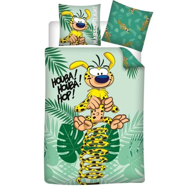 Houba Marsupilami Dekbedovertrek Jungle - Polykatoen - 140 x 200 cm