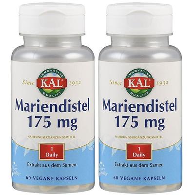 Mariendistel Extrakt 175 mg KAL Kapseln 2x 2x60 St