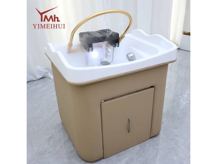 Réservoir d'eau de lavage des cheveux, lit de shampoing Portable, bol en acrylique, évier, appareils de soins et de coiffure pour Salon de beauté