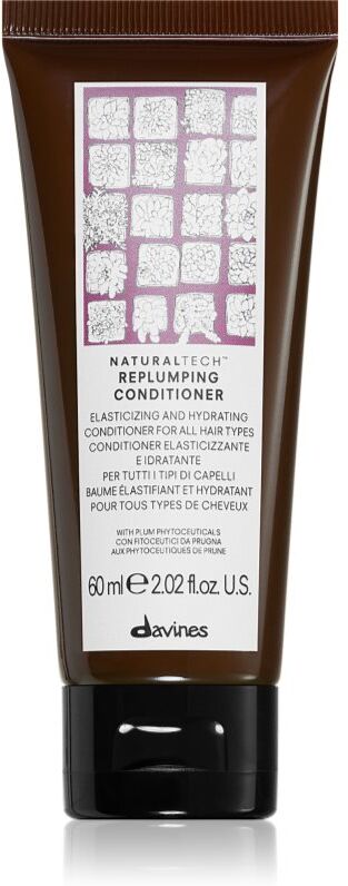 Davines Naturaltech Replumping Conditioner après-shampoing hydratant pour des cheveux faciles à démêler 60 ml