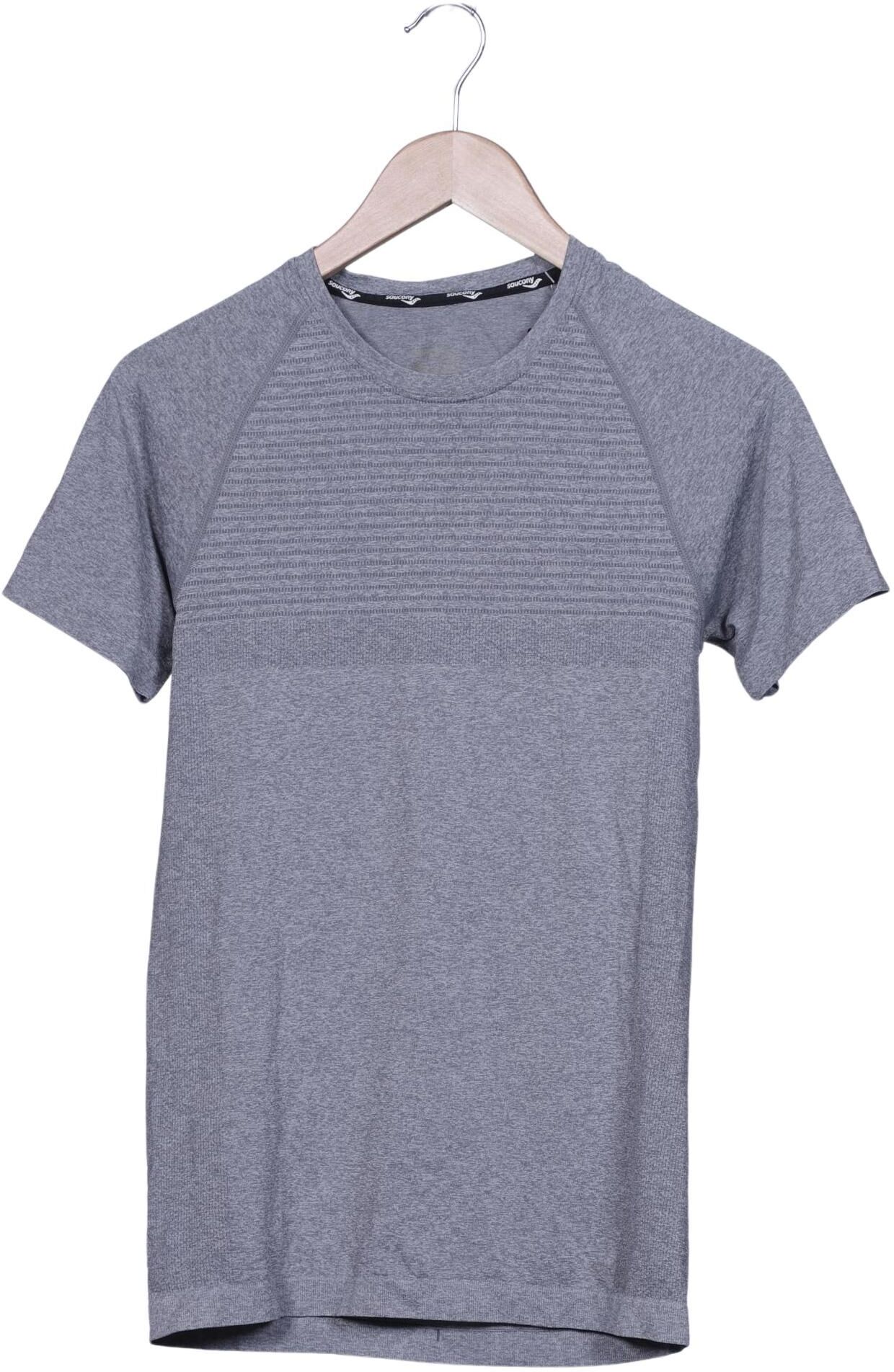 Saucony Herren T-Shirt, Grau, Gr. S, kein / Etikett - Second Hand