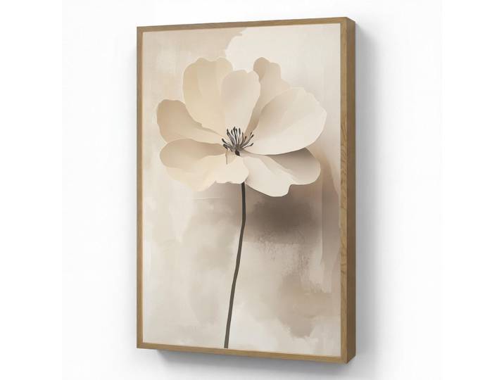 OnlyWow Wandleuchte MIT Akku Blume - Beige - Farbe - Schatten 60x90 cm, Rechteckig, LED integrated, 60x90x8 cm, Lampen & Leuchten, Innenbeleuchtung, Wandleuchten