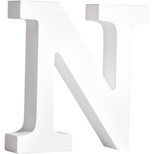 Rayher Schriftzug 62665000, aus Holz, Aufsteller, N, 3D-Buchstabe, 11 x 11 cm