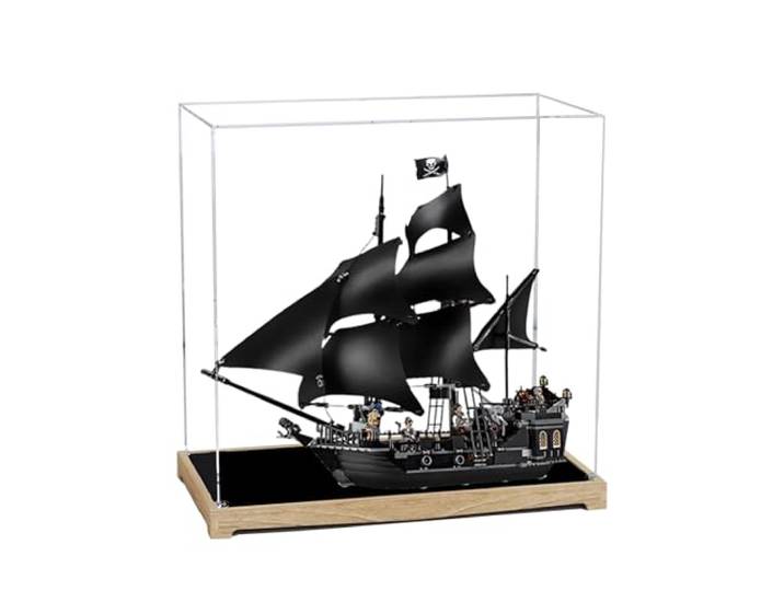 Acryl-Vitrine für Lego 4184 Black Pearl-Modell, 3 mm staubdichte Displaybox, Vitrine kompatibel mit Lego 4184 (Modell nicht im Lieferumfang enthalten) (Transparent 3 mm A)