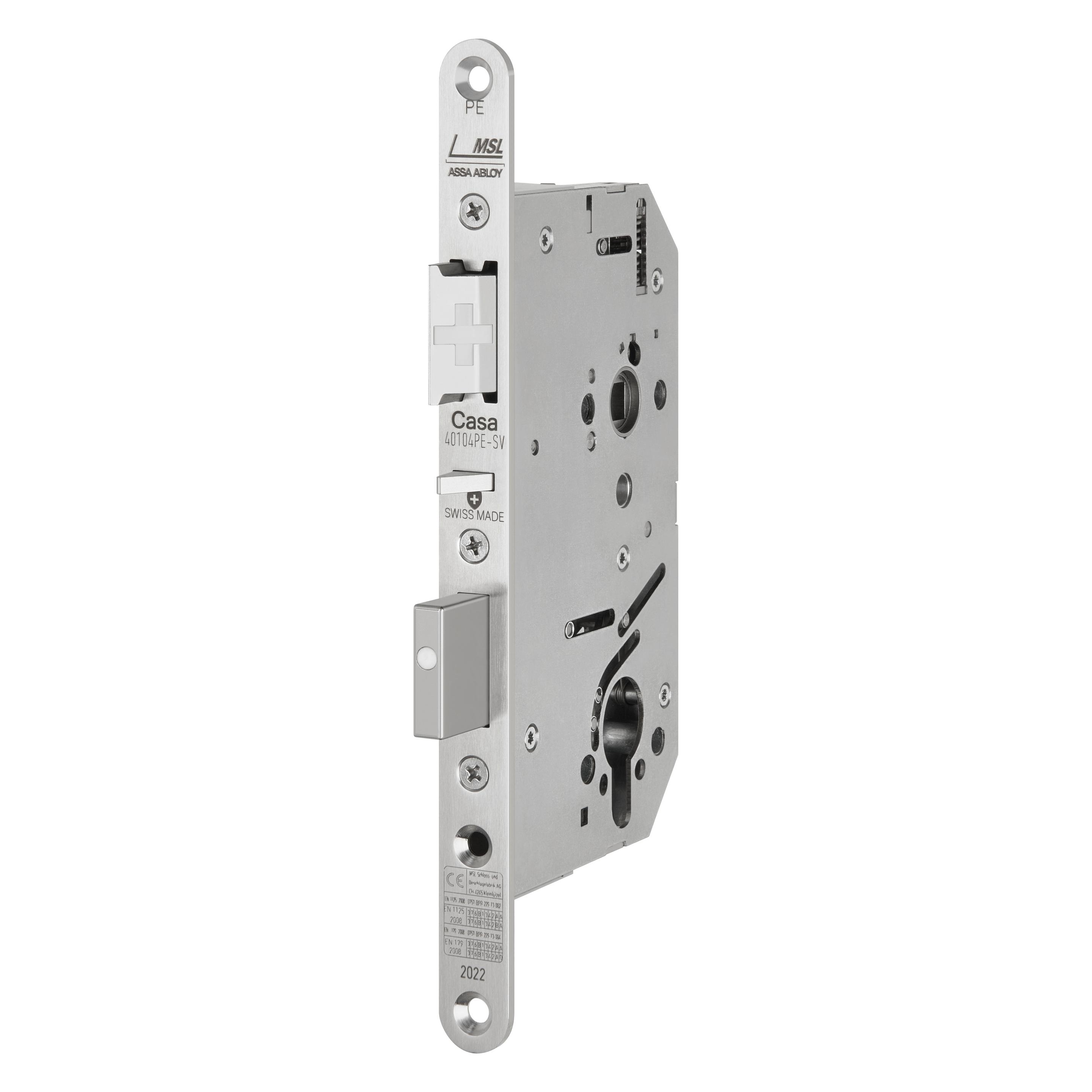 MSL Panik-Sicherheits-Einsteckschlösser CASA-Alpha 40104PE-SV (Einsteckschloss) (11200008)
