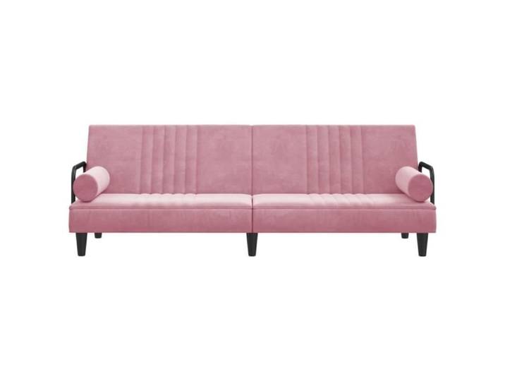 Canapé-lit avec accoudoirs rose velours - SURENHAP - LIU2256