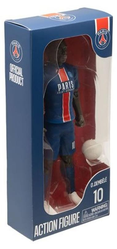MEGABLEU PSG Ousmane Dembélé actiefiguur nummer 10, 20 cm, met bedrukt bal