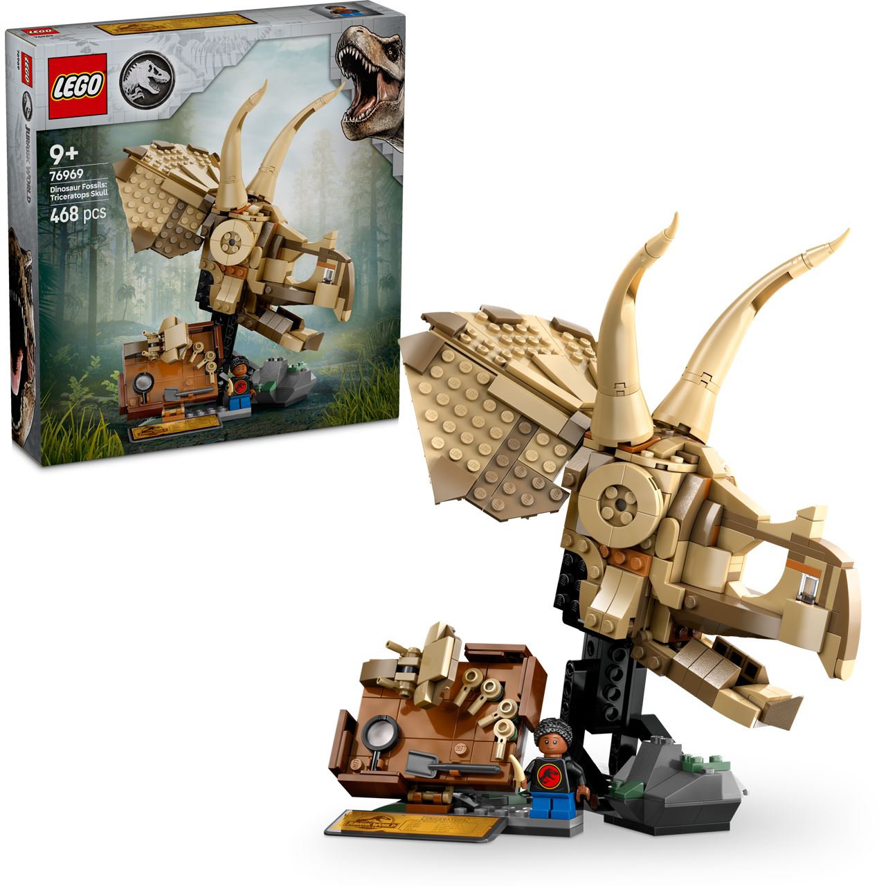 LEGO Jurassic World 76969 Dinosaurier-Fossilien: Triceratops-Schädel Set