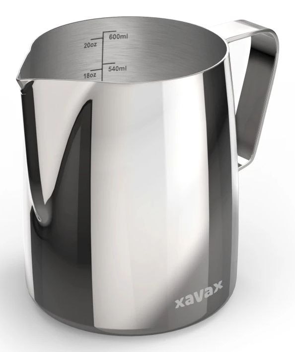 Xavax 111280 Barista-Milchkännchen 600ml Karaffe (Silber) 00111280