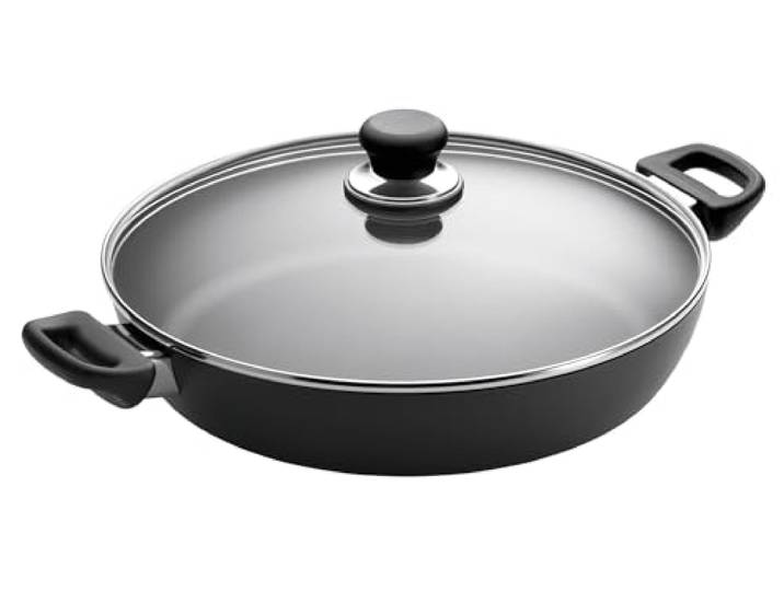 SCANPAN Classic Chef-Pfanne 32 cm, 4 l, mit Deckel, Stratanium Antihaft