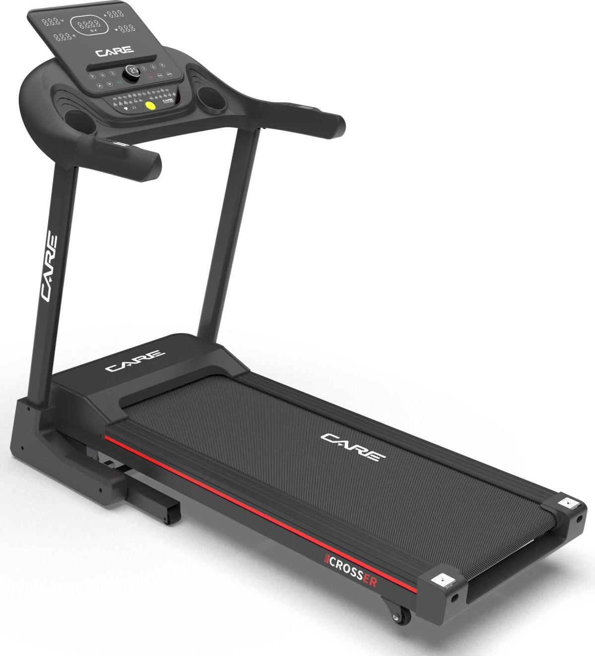 Care Fitness CROSSER, 120 kg, 1 km/h, 18 km/h, Kalorien, Distanz, Pulse rate, Geschwindigkeit, Zeit, 3 Benutzer, Schwarz