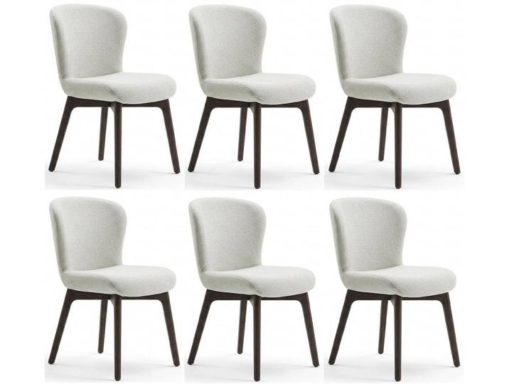 Xlmoebel Sitzgruppe Stühle Stil modern weiß weich praktisch Esszimmer komfortabel