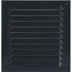 Upmann, Zubehör Belüftungstechnik, Wetterschutzgitter aufschraubbar eckig 230x240 mm Alu grau
