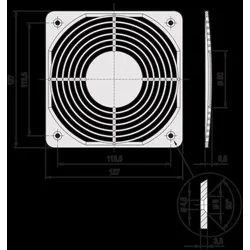 Schroff Schutzgitter 60225053
