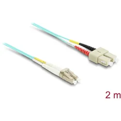 Delock Kabel Lichtwellenleiter LC zu SC Multimode OM3 2 m