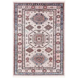 benuta Pop Kurzflor Teppich Toulouse Multicolor 160x230 cm - Bunter Teppich für Wohnzimmer
