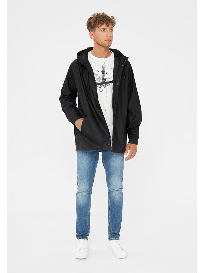 Derbe Regenjacke in Schwarz - M