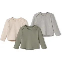 Tchibo - 3 Baby-Rippshirts - Baby - Gr. 98/104 - beige