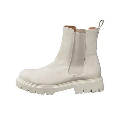 Ankleboots SHEEGO, Damen, Gr. 41, XL-Schaft, beige (natur), Lederimitat, Schuhe Ankleboots