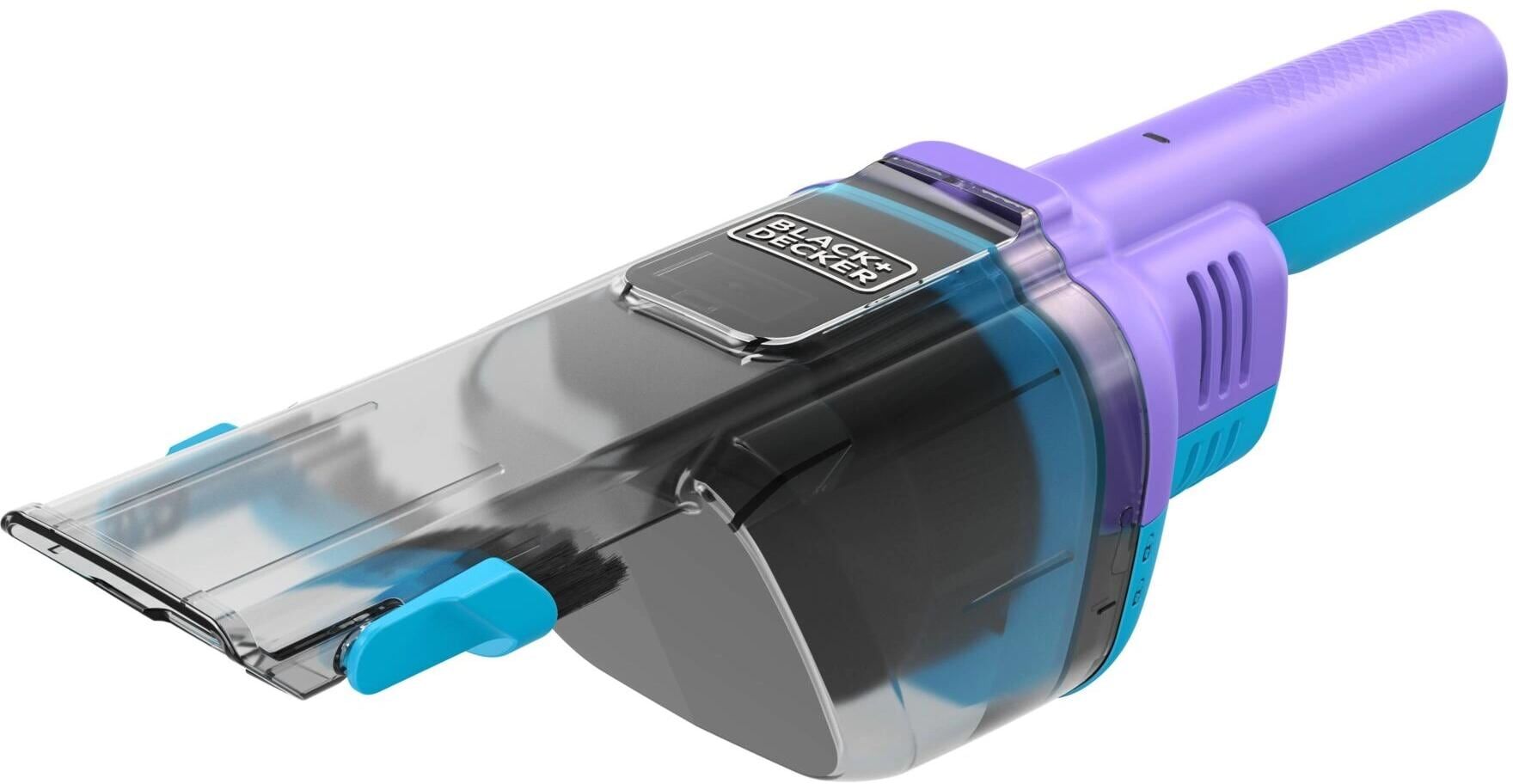 Black & Decker Akku-Handstaubsauger "BLACK+DECKER NVD220BP-QW Hellblau/Violett", blau (hellblau), Akkusauger, Akku-Handstaubsauger hellblau Einheitsgröße