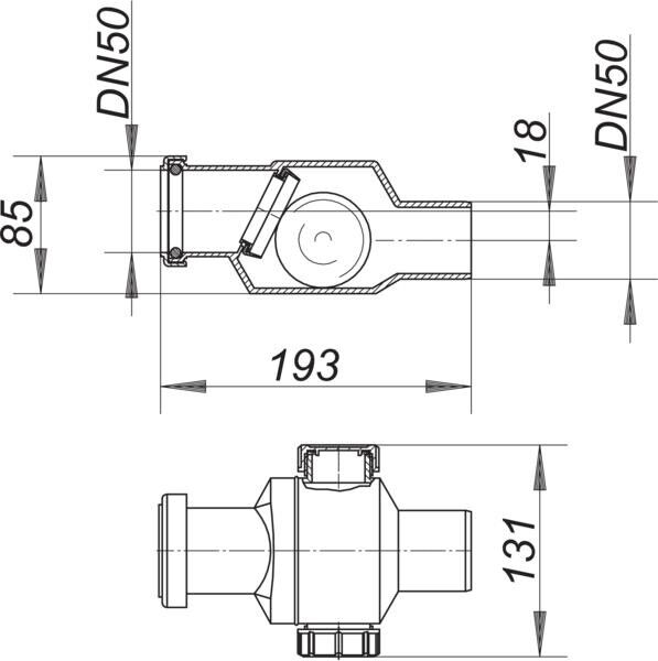 DALLMER Rückfluss-Sicherung RS 4.5, DN 50, 840028 840028