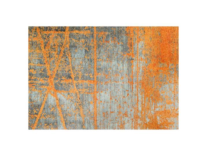 Paillasson Rustic 140 x 200cm Orange/Gris