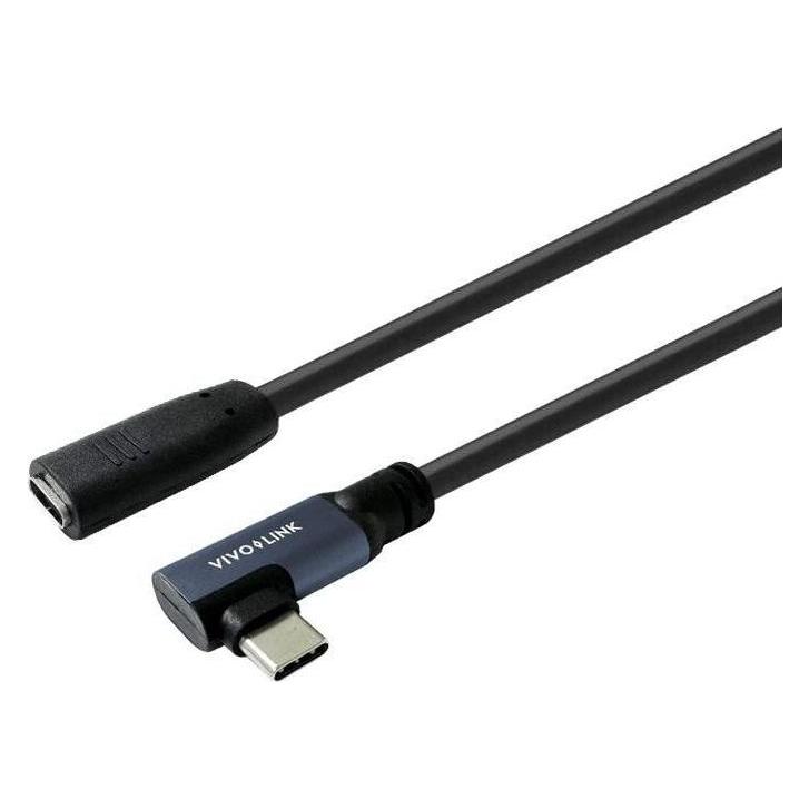 Vivolink USB-C male angled to female (1.50 m, USB 3.2 Gen 2, 100 W) (PROUSBCMF1.5A)