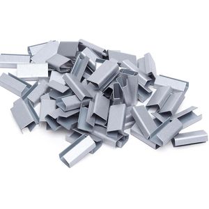 WIHEDÜ Verschlusshülsen 1330, 590.403, 1000 Stück, für 12-13mm PP-Umreifungsband, verzinkt, glatt