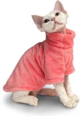 Uplifted Finds Fashionable Cat And Dog Winter Sweater Pet Hoodie Warm Knit Outfit xl purple