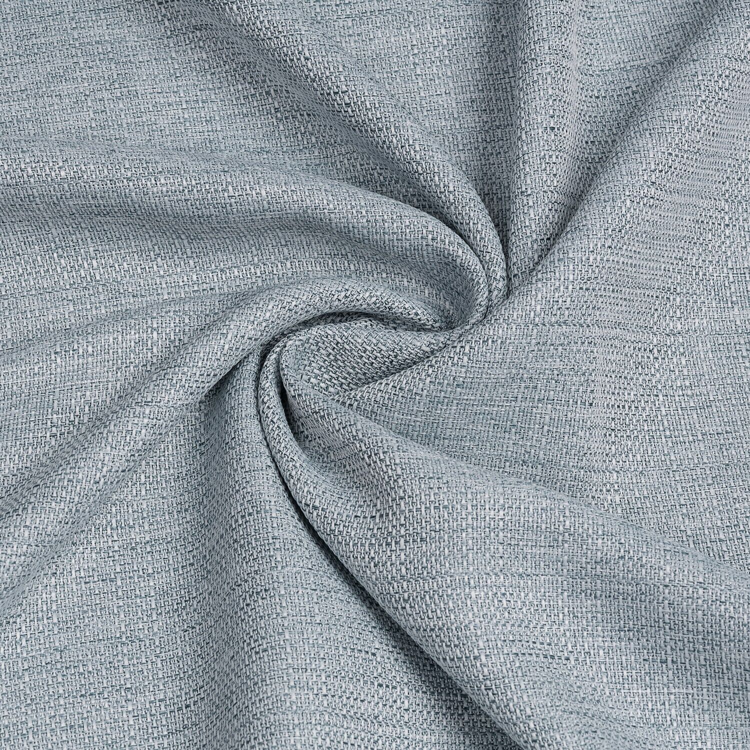 Gardine "Georgia", grau (blau), B:140cm H:245cm, Polyester, HOME LIVING BY GERSTER, Gardinen, Gardine, SB-Schal "Georgia" mit Kombiband blau 245cm, verdeckte Schlaufen, 140cm