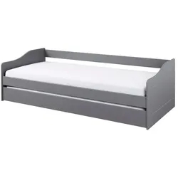Inter Link Funktionsbett Leonie 90 x 200 cm Holz Grau