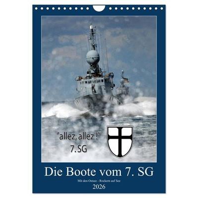 Die Boote vom 7. SG (Wandkalender 2026 DIN A4 hoch), CALVENDO Monatskalender