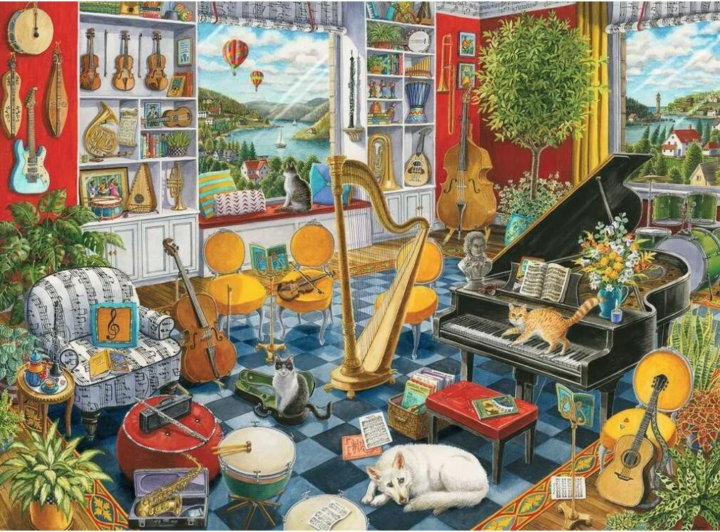 Ravensburger Music Room puzzel met 500 stukjes