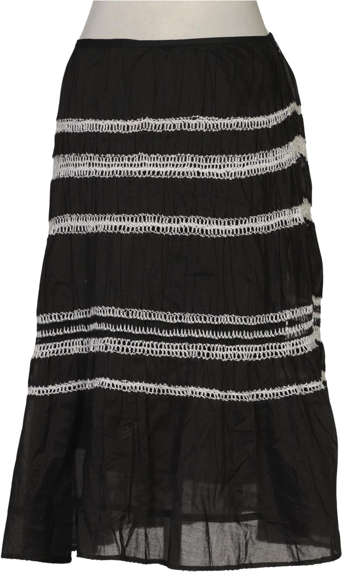 Weekend Max Mara Damen Rock, Schwarz, Gr. EU 30 (IT 36), Baumwolle / Synthetik - Second Hand