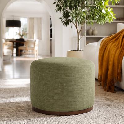 Housely "22.5"" Round Upholstered Swivel Ottoman"