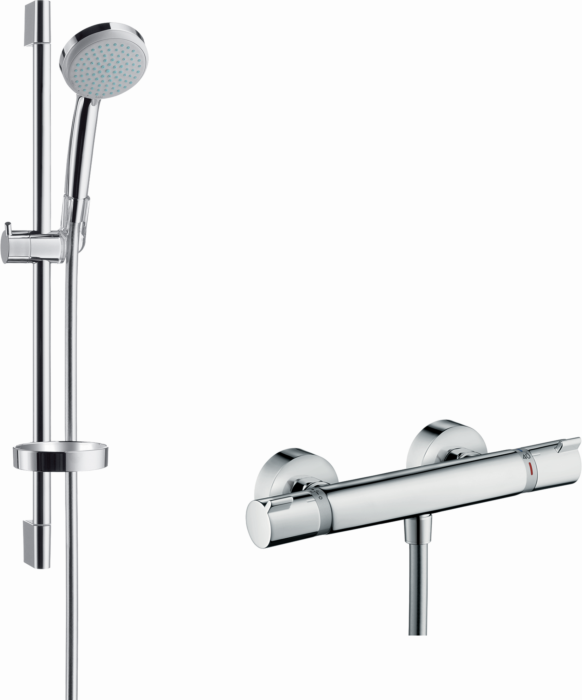 Hansgrohe Croma Brausesystem 27034000 958 mm Brausestange, mit Thermostat, chrom