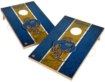Skip's Garage Vintage Clarion Golden Eagles Regulation 2x4 Cornhole Set