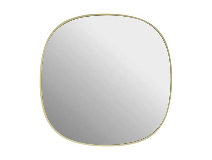 Muuto Miroir Framed Jaune clair-transparent, 40x40 cm