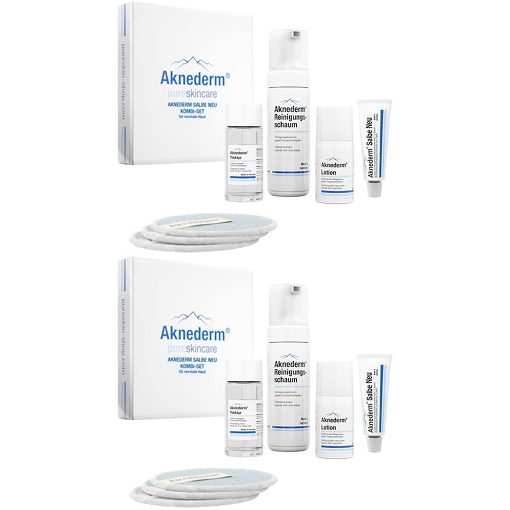 Aknederm Salbe Neu Kombiset für normale Haut 2x 2x1 St Kombipackung