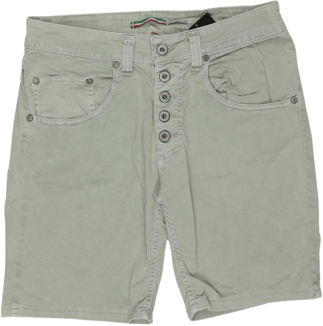 Please Damen Shorts, Grün, Gr. S, Baumwolle - Second Hand