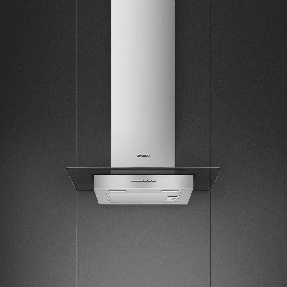 SMEG Kate600ex Cappa Cucina Aspirante A Parete Larghezza 60 Cm Profondità 45 Cm Colore Acciaio - Kate600ex