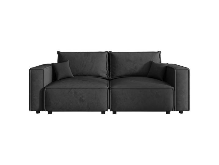 Xora Sofa, Anthrazit, Kunststoff, 2-Sitzer, Füllung: Schaumstoffflocken,Schaumstoffflocken, 250x68x104 cm, Stoffauswahl, Wohnzimmer, Sofas & Couches, Sofas