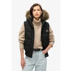 Superdry für Damen. W5011784A Weste Everest schwarz (M), Lässig, Recyceltes Polyester, Nachhaltig